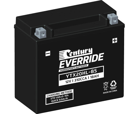 YTX20HL-BS Hi Performance AGM Century EverRide Hi Performance AGM Batteries