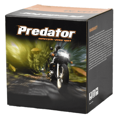 Predator Heavy Duty Motorcycle Battery YTX6.5L-BS  | AGM with ACID PACK - 12V 5Ah  60CCA