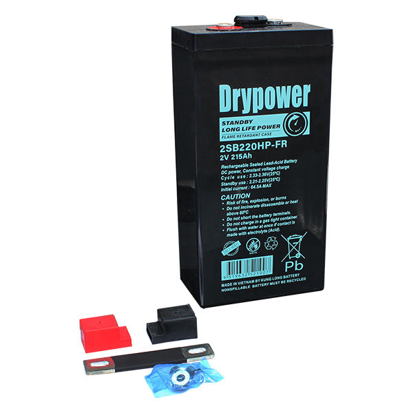 Drypower 2SB220HP-FR 2V 215Ah Long Life Standby AGM Battery