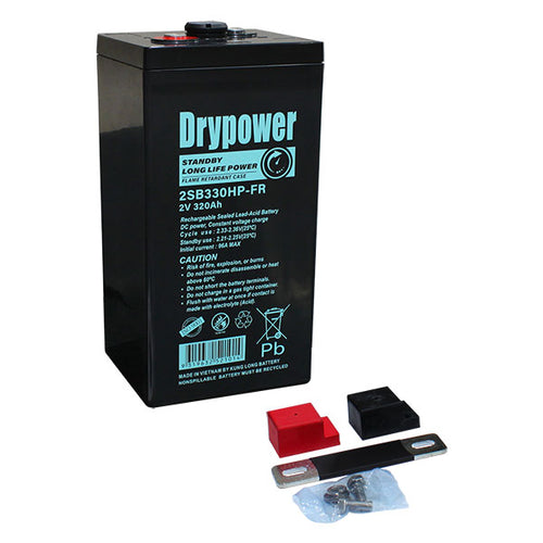Drypower 2SB330HP-FR 2V 320Ah Long Life Standby AGM Battery