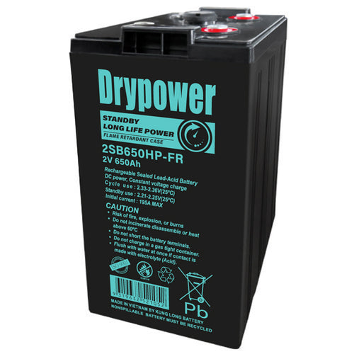 Drypower 2SB650HP-FR 2V 650Ah Long Life Standby AGM Battery