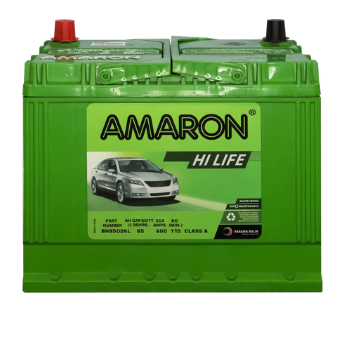 AMARON BH95D26l HI-LIFE PRO 65AH: THE POWERHOUSE FOR YOUR VEHICLE  S80D26L NS70LB MF 90D26L 4504 NX110-5LMF MF90D26L N50ZZLMF NS70LX MF / NS70L MF SMFNS70LX E23 NS70LX MF / NS70L MF / XN50ZZMF / ENS70LMF / MF80D26L