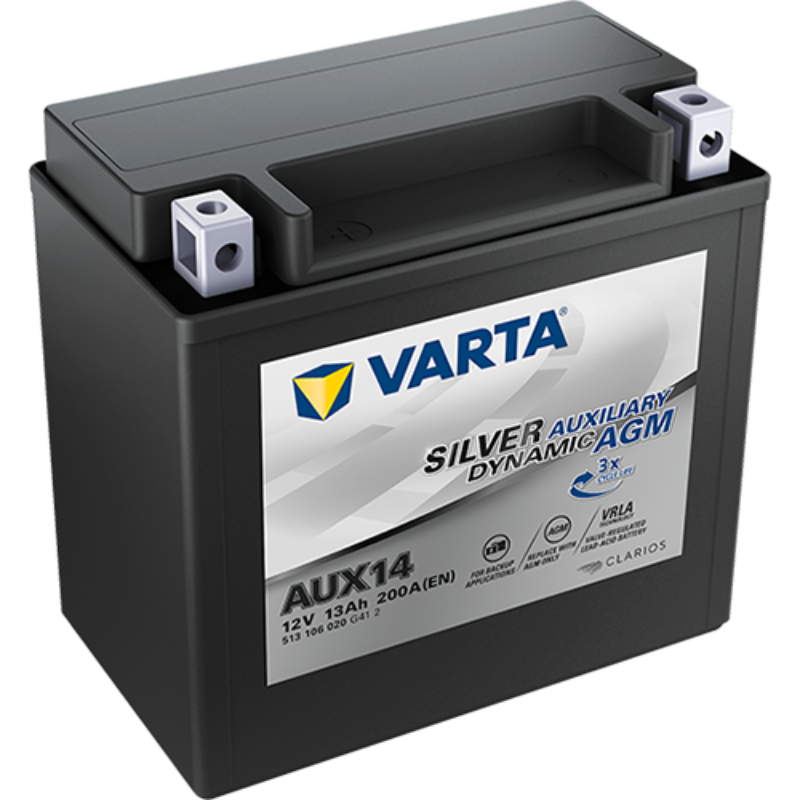 Auxiliary battery AUX14 VARTA SD AGM SILVER DYNAMIC YTX14 Y4 12V 200AH