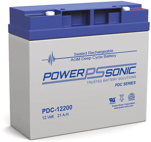 POWER-SONIC  DEEP CYCLE  PDC12200 12V 21ah Deep Cycle AGM Battery