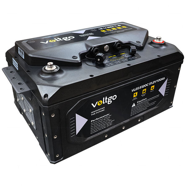 VoltGo VLEG5120C 51.2V 100Ah 5120Wh LiFePO4 IP65/67 rated battery for use in Golf Carts