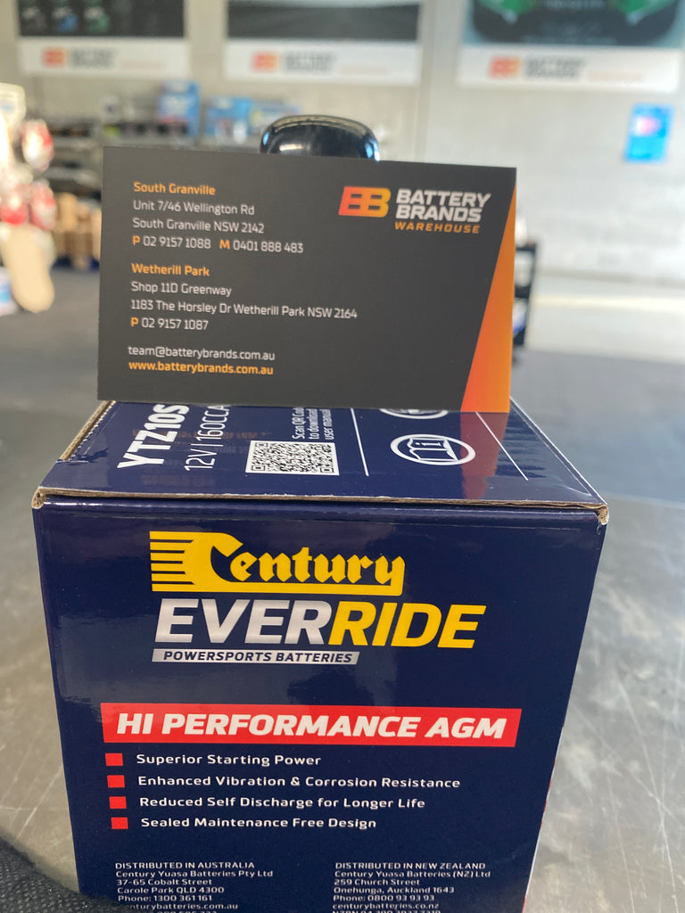 Century YTZ10S EverRide Hi Performance AGM Motorcycle