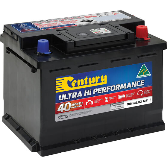 Century Ultra Hi Performance DIN53LHX MF Car Battery - Battery Brands Warehouse