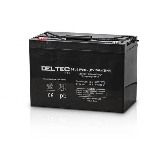 DELTEC DEL-12V100D 12V 100Ah Dual Purpose Batteries