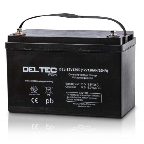 DELTEC DEL-12V120D 12V 120Ah  Dual Purpose Batteries