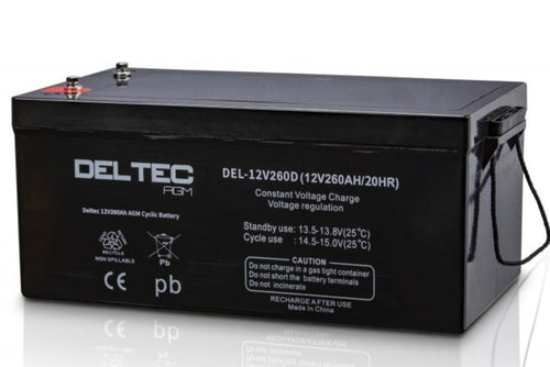 DELTEC DEL-12V260D 12V 260Ah Dual Purpose Batteries