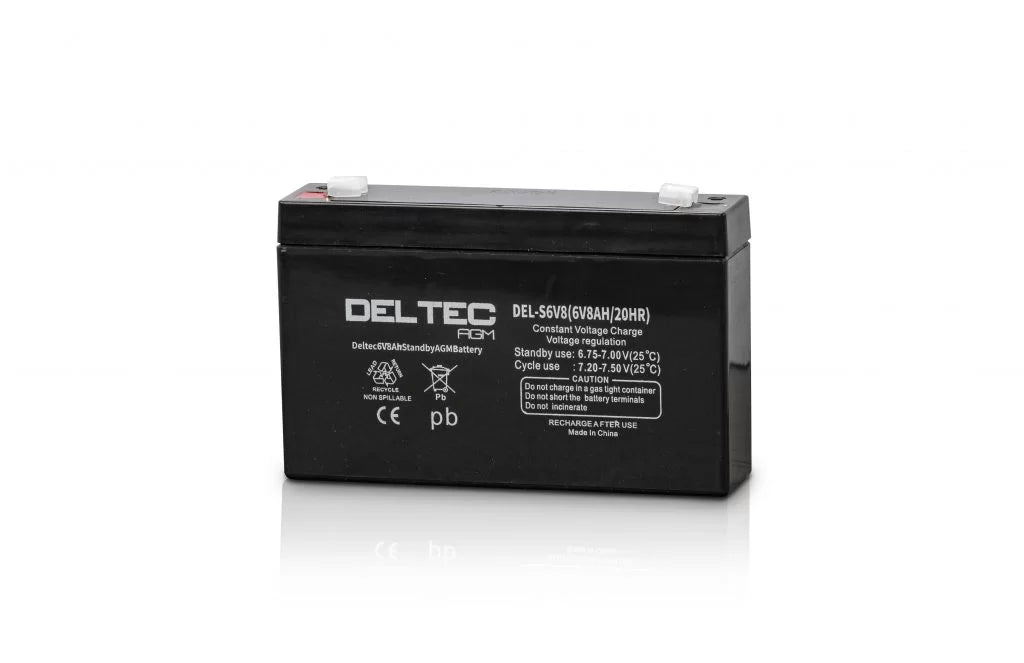 DEL-S6V8  6V 8 AH Depth You Can Depend On