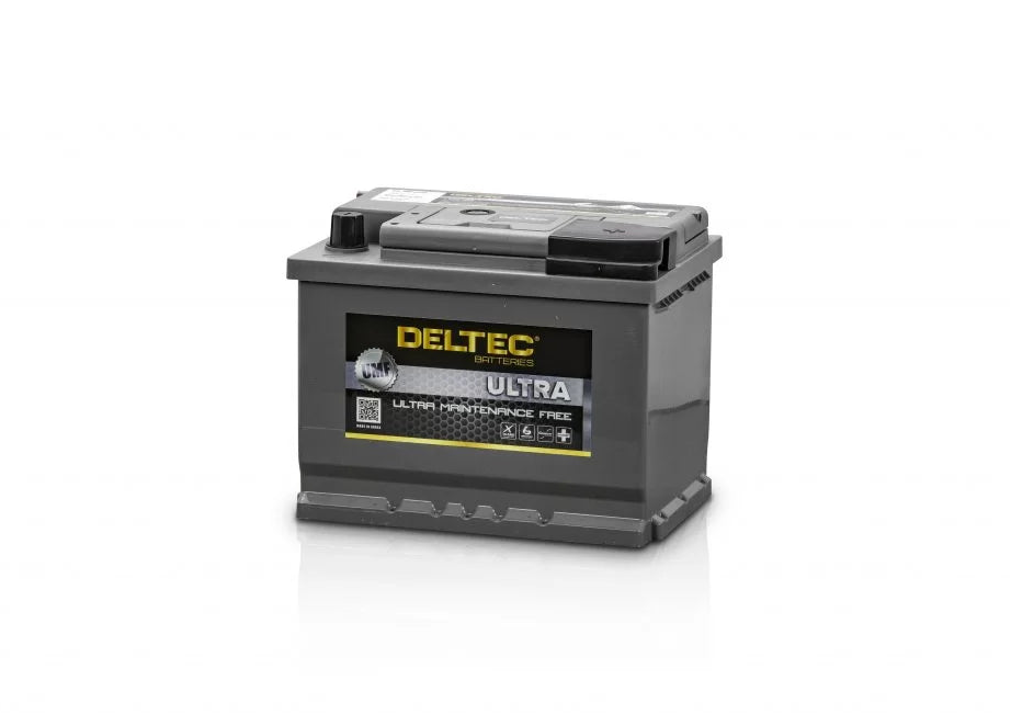 Deltec Ultra battery on a white background