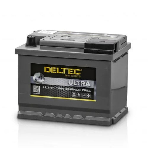 Deltec Ultra battery on a white background