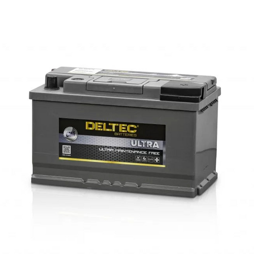 Deltec Ultra battery on a white background