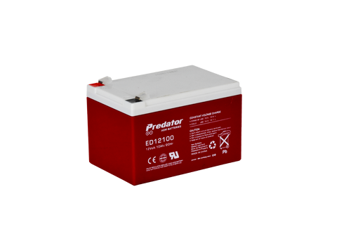 ED12100 12V 10AH C20 PREDATOR AGM DEEP CYCLE BATTERY - ELECTRIC VEHICLE