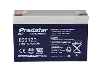 Predator ES6120 6V 12Ah AGM General Purpose