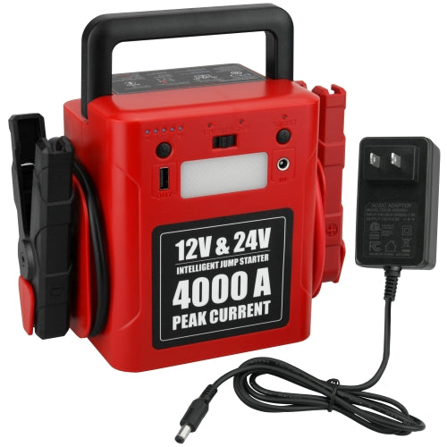 50,000mAh Portable Battery Jump Starter – 12V/24V Heavy Duty Truck
