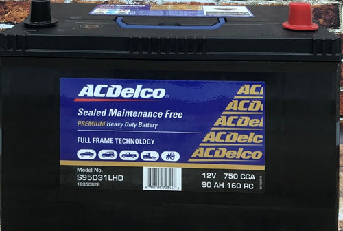 AC DELCO PREMIUM S95D31LHD / AD95D31L/ N70ZZL / 27HR-710 / N70ZZLMF / MF95D31L