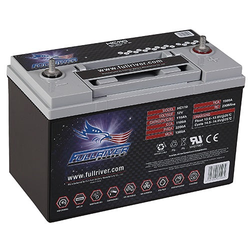Fullriver High-Cranking Battery Fullriver HC110 / PC2150 STUD High-Cranking Battery