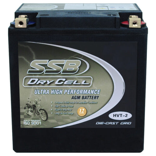 SSB HVT-2 Dry Cell 12V 515CCA Ultra High Performance Motorbike Battery