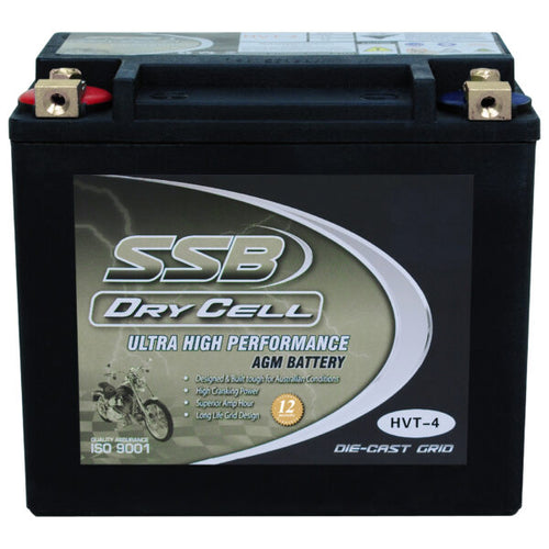 SSB HVT-4 Dry Cell 12V 425CCA Ultra High Performance Motorbike Battery