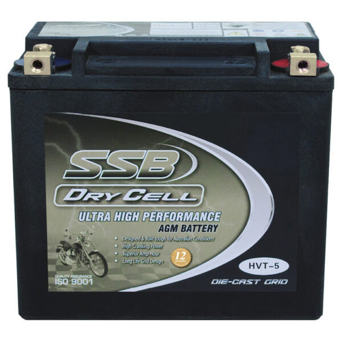 SSB HVT-5 Dry Cell 12V 425CCA Ultra High Performance Motorbike Battery