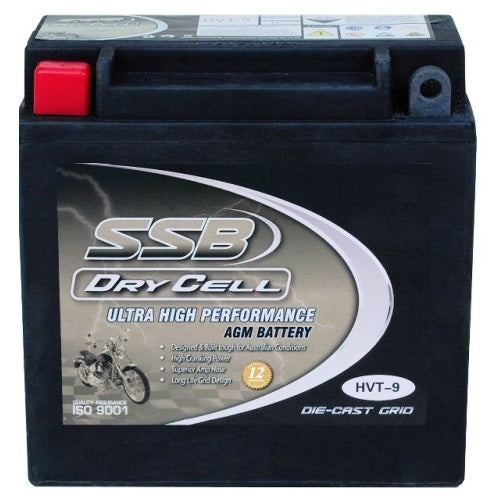 SSB HVT-9 Dry Cell 12V 175CCA Ultra High Performance Motorbike Battery