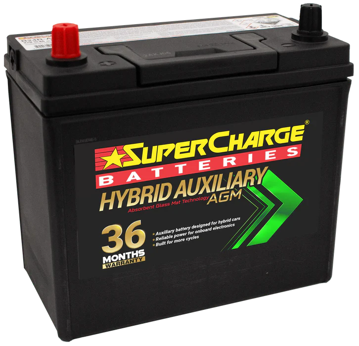 Supercharge S46B24R / B24R-AGM Prius Hybrid Auxiliary Battery Toyota Prius / MX-5 / Nissan GTR / Lexus CT200H Hybrid