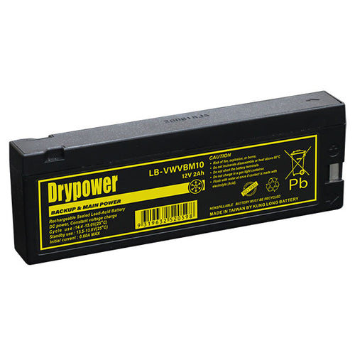 Drypower LB-VWVBM10 12V 2Ah Sealed Lead Acid Battery Valve Regulated