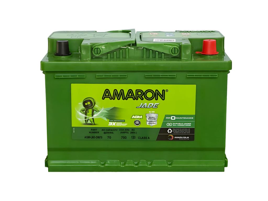 Amaron® AGM Stop Start Battery Din74 LN3 LN3 / S57090AGM / LN3 / 5536 / SA 57020 /SSAGM-66EU / MF66HSS / E39 / DIN65LH AGM