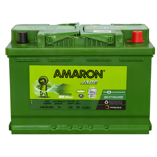 Amaron® AGM Stop Start Battery Din74 LN3 LN3 / S57090AGM / LN3 / 5536 / SA 57020 /SSAGM-66EU / MF66HSS / E39 / DIN65LH AGM