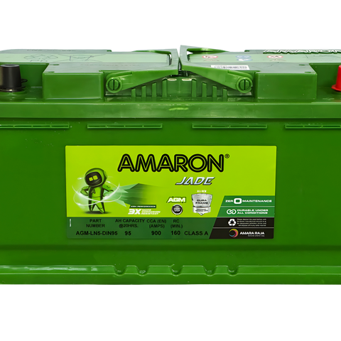 Amaron AGM Stop Start Battery Din95 LN5 G14 LN5 605 901 095 / SSAGM88EU / MF99HSS / DIN88 AGM / DIN88LHAGM S59590AGM - LN5 3888 LN5 SA 59520 SSAGM-88EU - MF88HSS DIN85LH AGM