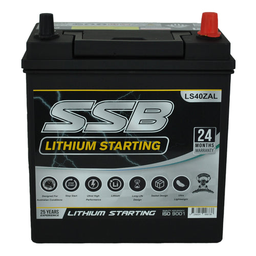 Super Start LS40ZAL-16V Lithium Racing Battery – 16V, 700CCA, Ultra-Lightweight LiFePO₄