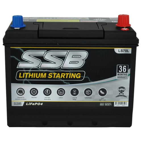Super Start LS70L 12V Lithium Car Battery – 1400CCA, 80Ah, Left Polarity, Ultra-Lightweight LiFePO₄