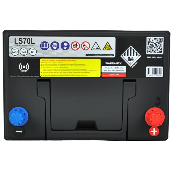 Super Start LS70L 12V Lithium Car Battery – 1400CCA, 80Ah, Left Polarity, Ultra-Lightweight LiFePO₄