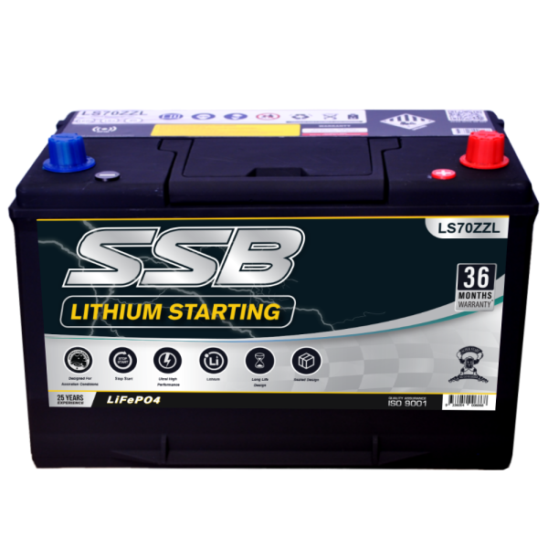 Super Start LS70ZZL 12V Lithium Car Battery – 1600CCA, 80Ah, Left Polarity, Ultra-Lightweight LiFePO₄