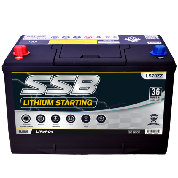 Super Start LS70ZZ 12V Lithium Car Battery – 1600 CCA, 80 Ah, Ultra-Lightweight LiFePO₄