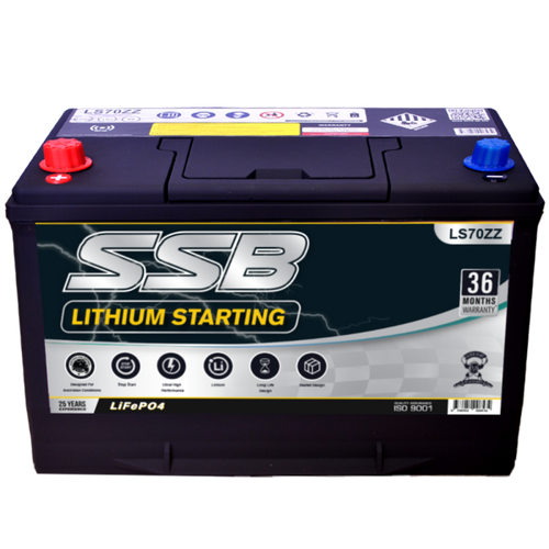 Super Start LS70ZZ 12V Lithium Car Battery – 1600 CCA, 80 Ah, Ultra-Lightweight LiFePO₄
