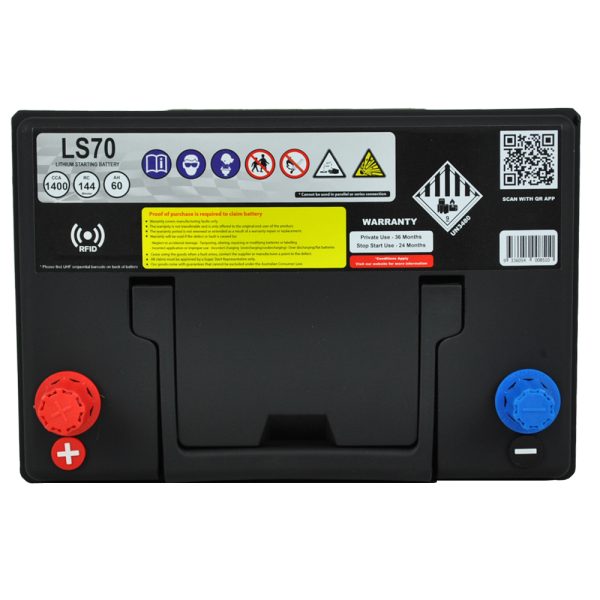 Super Start LS70 12V Lithium Car Battery – 1400CCA, 80Ah, Ultra-Lightweight LiFePO₄