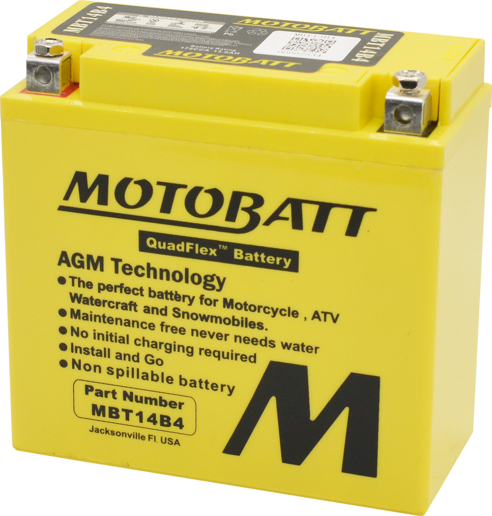 MBT14B4 /  Motobatt 12V AGM Battery