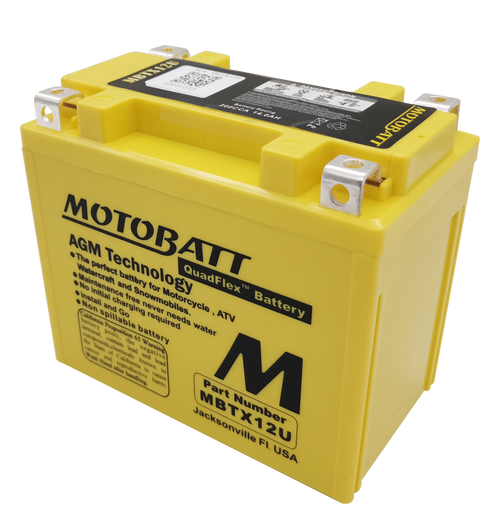 MBTX12U / YTX12BS /  YTX12BS / YTX14HBS /  YTX14HBS /  YTX14BS / YTX14BS /  YTX14LBS Motobatt 12V AGM Battery