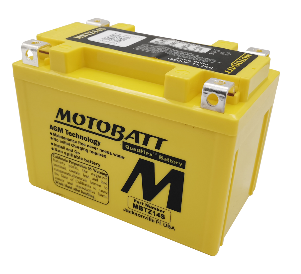 SigmasTek STZ14S Rechargeable SLA Battery – 12V, 230CCA, AGM, Maintenance-Free