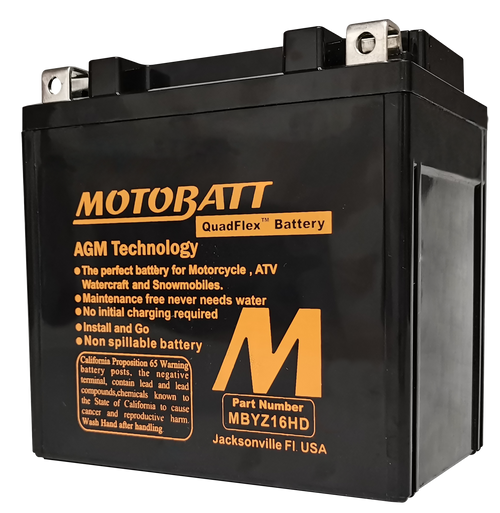 MBYZ16HD Motobatt 12V AGM Battery