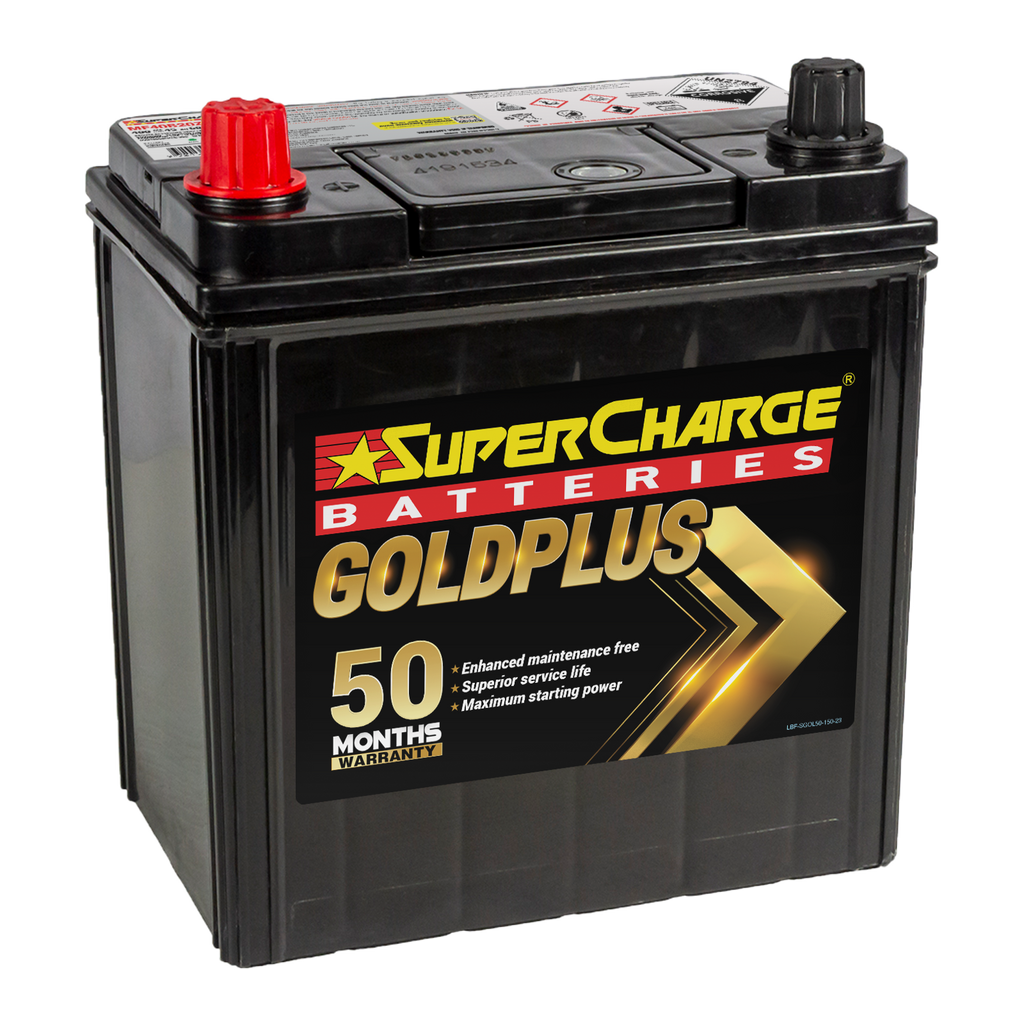 SuperCharge GOLD PLUS MF40B20ZA / SMFNS40ZAX / X40ZL / NS40ZSX / X40CMF / S40B20RS / 40B19L Japanese Automotive Car Battery