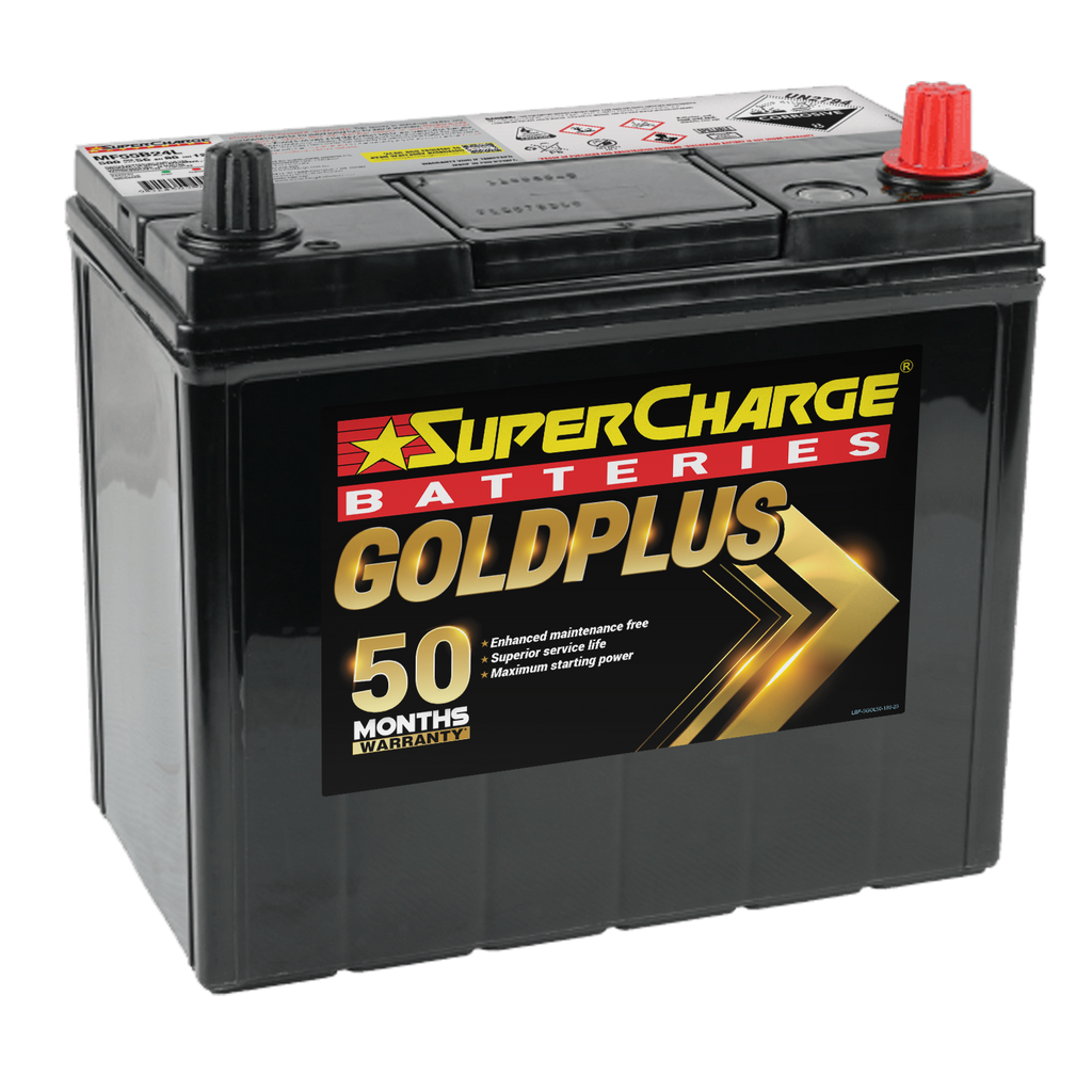 SuperCharge GOLD PLUS MF55B24L Japanese Automotive Car Battery  NS60L MF / S55B24L / NS60L / MF 55B24L / 2138 / 51R-430 / MF50B24L / 60CPMF / NS60L MF / SMFNS60L / B31 / NS60L MF / 5241