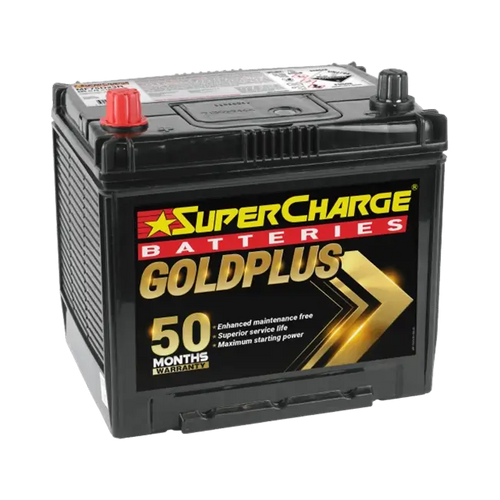 SuperCharge GOLD PLUS MF75D23R Japanese Automotive Car Battery S55D23R / MF55D23R / 55D23R / 324 / 424 / 250-0488 / 55D23RMF / MF55D23R / 55D23DMF / 55D23D / MF75D23R / 2543