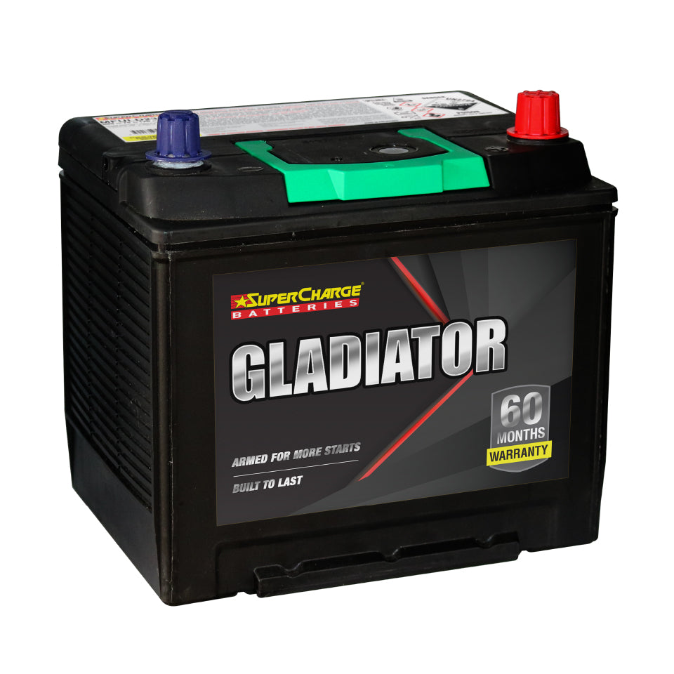 SuperCharge  Gladiator MFX75D23L Battery 5 years Warranty 55D23L / 55D23CMF / S55D23 / AD55D23L / 2544 / 359 / EN55D23LMF / 323 / 423 / 55D23 / MF75D23L / SMF55D23L / X55D23CMF / D47