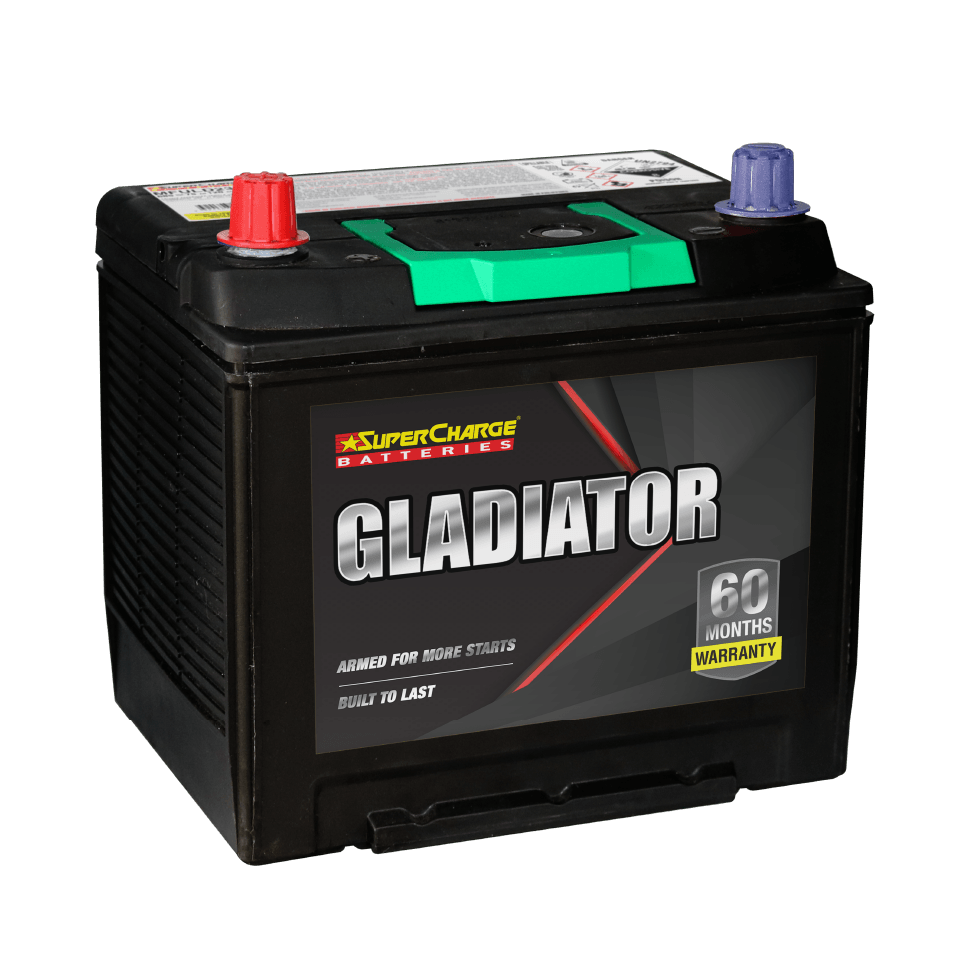 SuperCharge Gladiator MFX75D23R Battery 5 Years Warranty 55D23L / 55D23CMF / S55D23 / AD55D23L / 2544 / 359 / EN55D23LMF / 323 / 423 / 55D23 / MF75D23L / SMF55D23L / X55D23CMF / D47