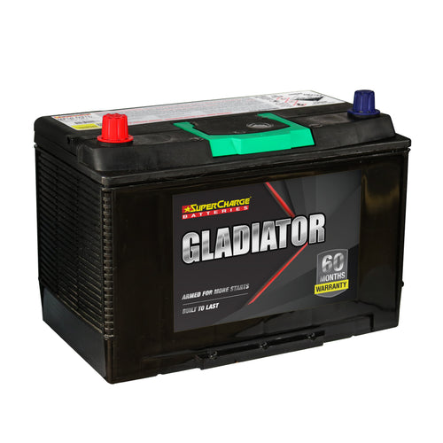 SUPERCHARGE GLADIATOR MFULD31R 850CCA AUTOMOTIVE BATTERY / N70ZZMF / N70ZZX MF / N70ZZ MF / S75D31R / N70ZZB / MF 95D31R / 4705 / 27H-750 / UMF135D31R / N70ZZX MF / MF95D31R / G8 / N70ZZX MF