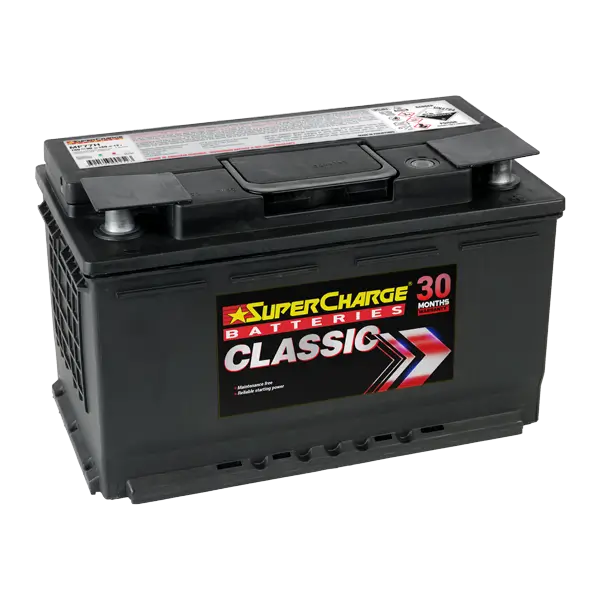 Supercharge Classic 12V 90Ah Car Battery - N77H  DIN75LH MF/ S59096/ 3772 MF58043/ 77HMF/ MF77H / F16 /XDIN77H MF